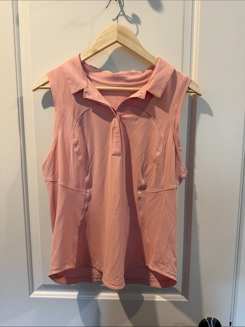 Lululemon Sleeveless Pink Polo Tank Top